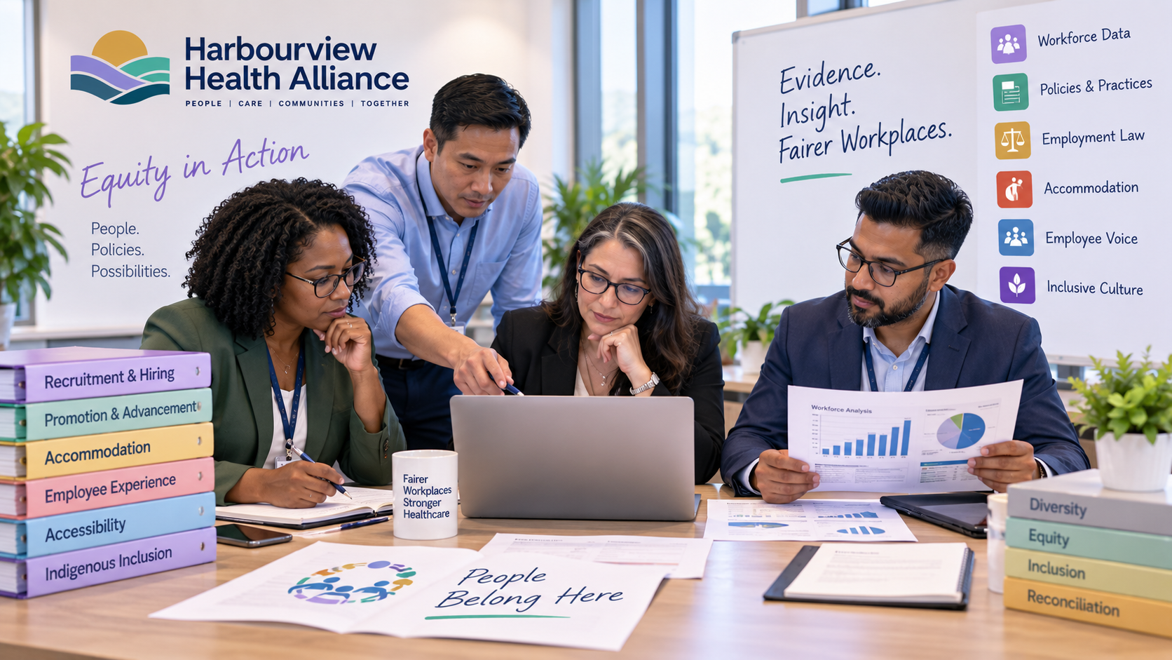 HR leaders reviewing workforce evidence