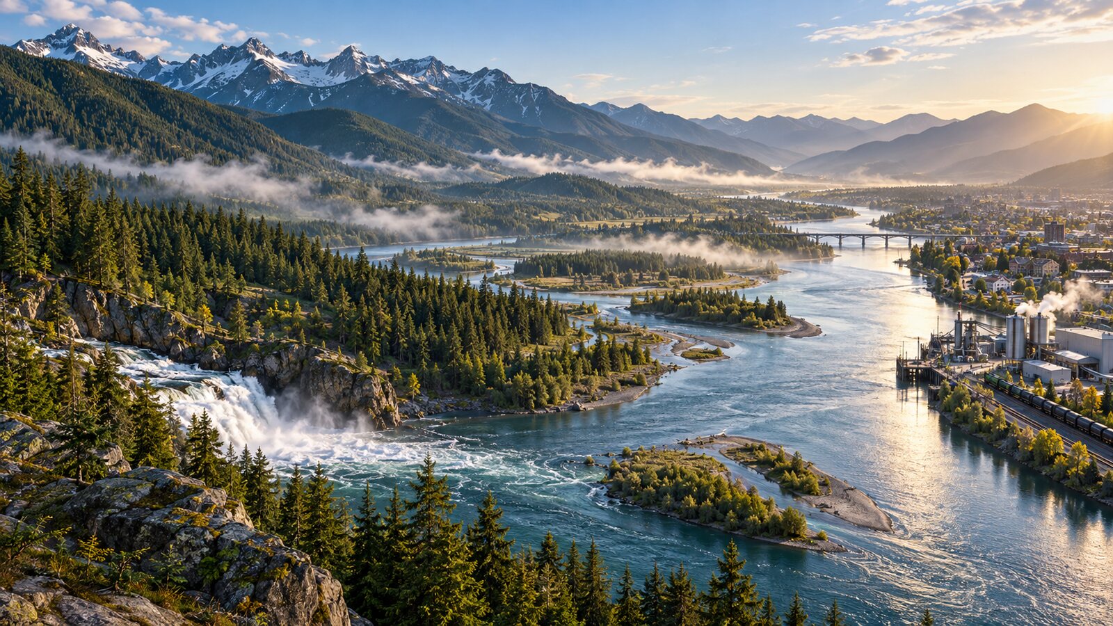 The Silver River basin spanning mountains, public lands, communities, and industry